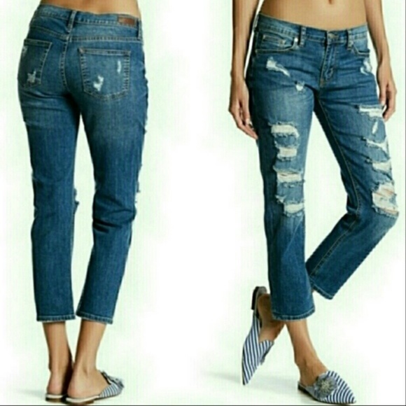 Just USA Denim - Just USA Distressed Boyfriend Jeans